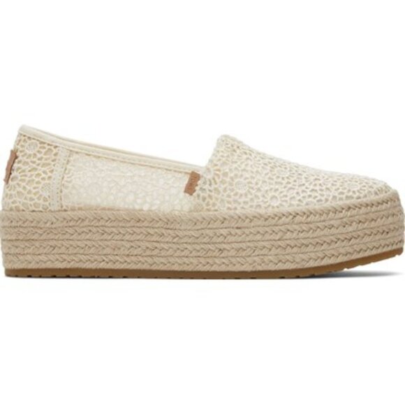 TOMS - Womens Valencia Espadrille, size 7.5 US womens, color cream. - Picture 1 of 5